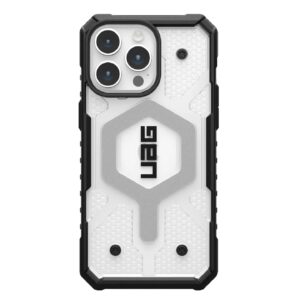 UAG Pathfinder MagSafe Apple iPhone 15 Pro Max (6.7") Case - Ice (114301114343), 18ft. Drop Protection (5.4M), Tactical Grip, Raised Screen Surround