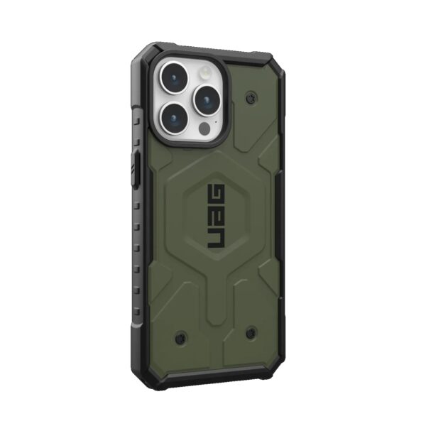 UAG Pathfinder MagSafe Apple iPhone 15 Pro Max (6.7") Case - Olive Drab(114301117272),18ft. Drop Protection(5.4M),Tactical Grip,Raised Screen Surround