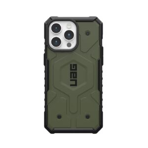 UAG Pathfinder MagSafe Apple iPhone 15 Pro Max (6.7") Case - Olive Drab(114301117272),18ft. Drop Protection(5.4M),Raised Screen Surround,Armored Shell
