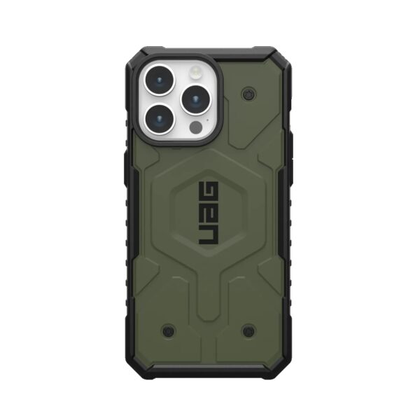 UAG Pathfinder MagSafe Apple iPhone 15 Pro Max (6.7") Case - Olive Drab(114301117272),18ft. Drop Protection(5.4M),Raised Screen Surround,Armored Shell