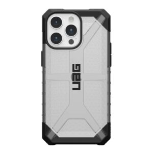 UAG Plasma Apple iPhone 15 Pro Max (6.7") Case - Ice (114304114343), 16ft. Drop Protection (4.8M),Raised Screen Surround,Tactical Grip,Lightweight