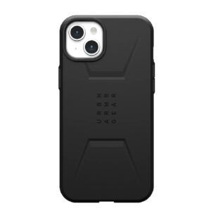 UAG Civilian MagSafe Apple iPhone 15 Plus (6.7") Case - Black (114306114040), 20ft. Drop Protection (6M), Raised Screen Surround, Armor Shell