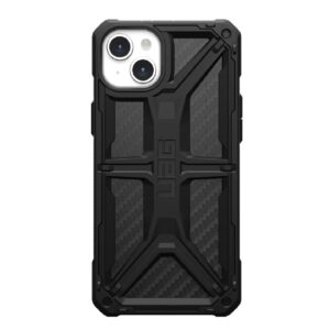 UAG Monarch Apple iPhone 15 Plus (6.7") Case - Carbon Fiber (114309114242),20ft. Drop Protection(6M),5 Layers of Protection,Tactical Grip