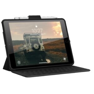 UAG Scout With Hand Strap Apple iPad (10.2") (9th Gen) Case - Black (12191HB14040), DROP+ Military Standard, Pencil Holder,360-DegreeRrotational