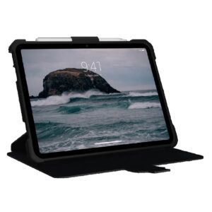 UAG Metropolis Apple iPad (10.9") (10th Gen) Folio Case - Black (123396114040), DROP+ Military Standard, Adjustable Stand,Soft Impact-Resistant Core