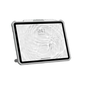 UAG Scout Healthcare Apple iPad (10.9") (10th Gen) with Kickstand and Handstrap Case - White/Grey (12339HB14130), DROP+ Military Standard