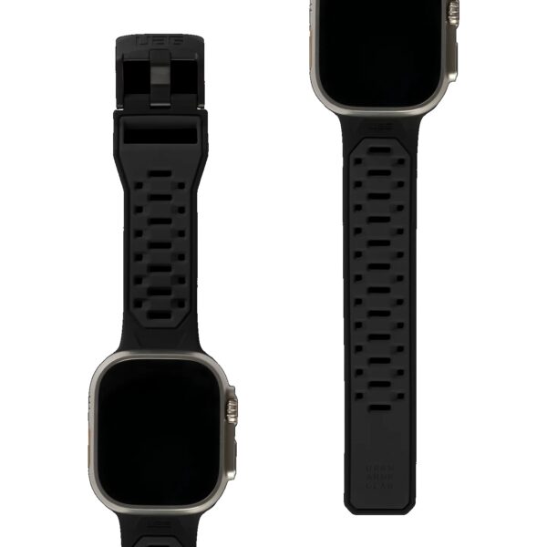 UAG Civilian Silicone Watch Strap for Apple Watch Ultra 2/Ultra (New) - Graphite/Black (194002114032),Water Resistant, Stainless Steel Hardware