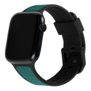 UAG RIP Curl X Torquay Watch Strap for Apple Watch 45/44/42 - Black/Turquoise(194112R1405D), Water Resistant, Stainless Steel Hardware,Soft-touch