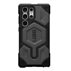 UAG Monarch Pro Magnetic Samsung Galaxy S23 Ultra 5G (6.8") Case - Silver (214140113333), 25ft. Drop Protection (7.6M), Raised Screen Surround