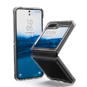 UAG Plyo Samsung Galaxy Z Flip5 5G (6.7") Case - Ice (214357114343),DROP+ Military Standard,Raised Screen Surround,Armor Shell,Air-Soft Corners,Hinged