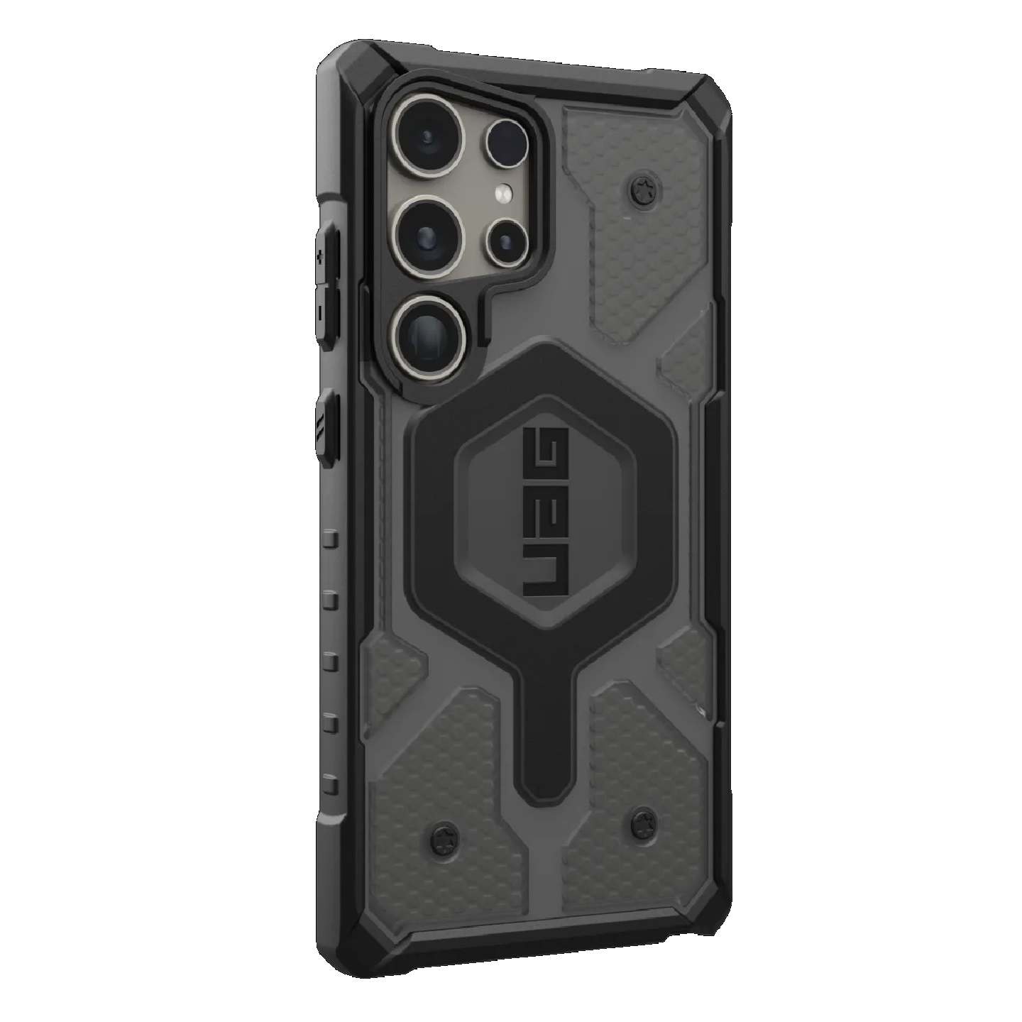 UAG Pathfinder Clear Pro Magnetic Samsung Galaxy S24 Ultra 5G (6.8″) Case – Ash (214427113131), 18ft. Drop Protection (5.4M), Raised Screen Surround