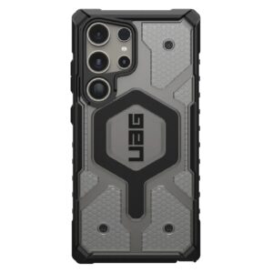 UAG Pathfinder Clear Pro Magnetic Samsung Galaxy S24 Ultra 5G (6.8") Case - Ice (214427114343), 18ft. Drop Protection (5.4M), Raised Screen Surround