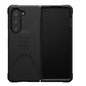 UAG Civilian Samsung Galaxy Z Fold6 Case - Black (214451114040), DROP+ Military Standard, Raised Screen Surround, Covered Hinge Design