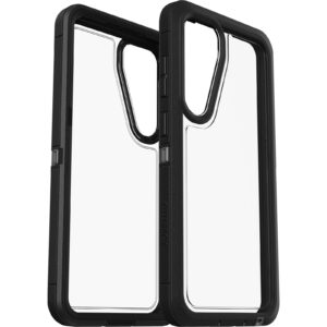 OtterBox Defender XT Clear Samsung Galaxy S24+ 5G (6.7") Case Clear/Black - (77-94721),DROP+ 5X Military Standard, Port cover block dust and dirt