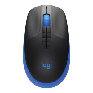 Logitech M190 Full-Size Wireless Mouse - BLUE from up to 10 meters away 1000 dpi,  ONE AA- 18 months of worry-free usage