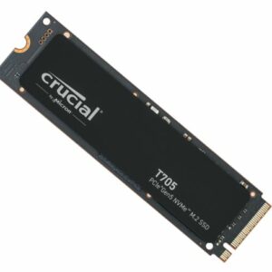 Crucial T705 1TB Gen5 NVMe SSD - 13600/10200 MB/s R/W 600TBW 1400K IOPs 1.5M hrs MTTF DirectStorage for Intel 14th Gen  AMD Ryzen 7000