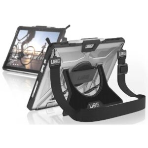 UAG Plasma Surface Pro (7+/7/6/5/4) with Hands  Shoulder Strap Case - Ice(SFPROHSS-L-IC),DROP+ Military Standard, Armor Shell,360-degree rotational
