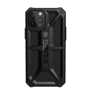 UAG Monarch Apple iPhone 12 /iPhone 12 Pro Case - Black (112351114040), Soft Impact-Resistant Core, Raised Screen Surround,Tactical Grip