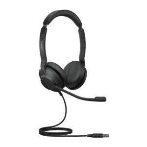 Jabra Evolve2 30 UC Stereo USB-A Headset, Leatherette Ear Cushions, SafeTone Hearing Protection, 2yr Warranty