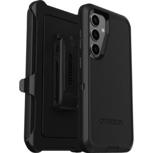 OtterBox Defender Samsung Galaxy S24 5G (6.2") Case Black - (77-94480),DROP+ 5X Military Standard,Included Holster,Wireless Charging Compatible