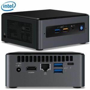 Intel NUC i5-7260U 3.4GHz 2xDDR4 SODIMM 2.5" HDD M.2 SSD HDMI USB-C DP 3xDisplays GbE LAN Wifi BT 4xUSB3.0 no AC cord