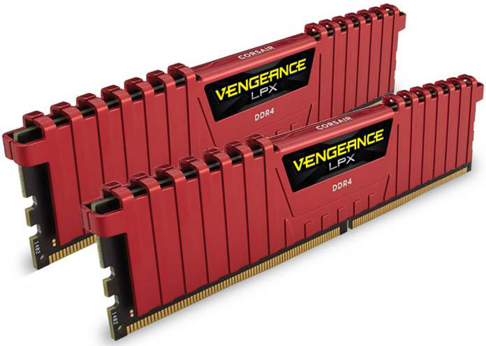 (LS) Corsair Vengeance LPX 32GB (2x16GB) DDR4 2666MHz C16 Desktop Gaming Memory Red LS
