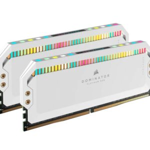 (LS) Corsair Dominator Platinum RGB 32GB (2x16GB) DDR5 UDIMM 6200Mhz C36 1.1V White Desktop PC Gaming Memory