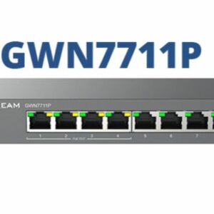 Grandstream GWN7711P Layer 2-Lite Managed Switch, 8 x GigE (4 x PoE/PoE+ or +24VDC Output Mode)