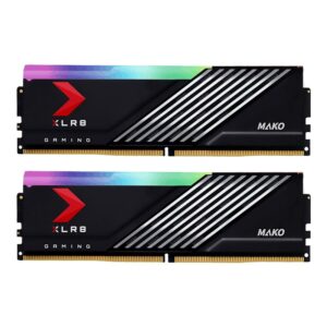 PNY XLR8 Gaming MAKO 32GB DDR5 ( 2 X 16GB ) 6000Mhz (PC5-48000) RGB CL36 1.3V Desktop Memory Kit
