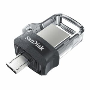 SanDisk Ultra Dual Drive m3.0 SDDD3 16GB USB3.0  micro-USB connector OTG-enabled 150MB/s Flash Drive Memory Stick Android Smartphone Tablet Macs PCs