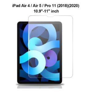 USP Apple iPad Air (9.5") (5th/4th) / iPad Pro (11") 2.5D Full Coverage Tempered Glass Screen Protector - Rounded Edges,High Transparency, 9H Hardness