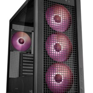 ASUS GT302 TUF GAMING ARGB Black ATX Mid Tower Case, Tempered Glass Compact Case, Mesh Panel,(BTF)