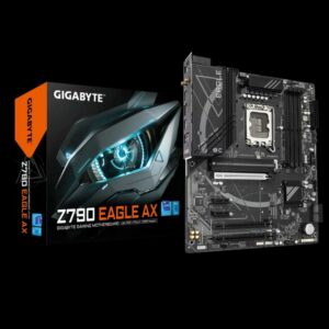 Gigabyte Z790 EAGLE AX Intel LGA 1700 ATX Motherboard, 4x DDR5 ~192GB, 3x PCI-E x16, 3x M.2, 4x SATA,  5x USB 3.2, 1x USB-C, 2x USB 2.0